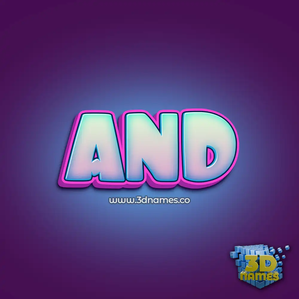 and in Phat Purple style - 3D name wallpaper