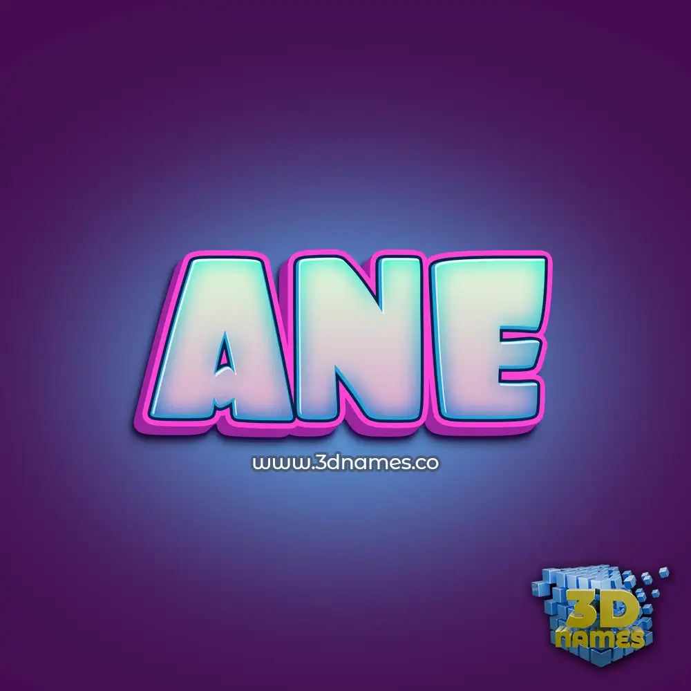 ane in Phat Purple style - 3D name wallpaper
