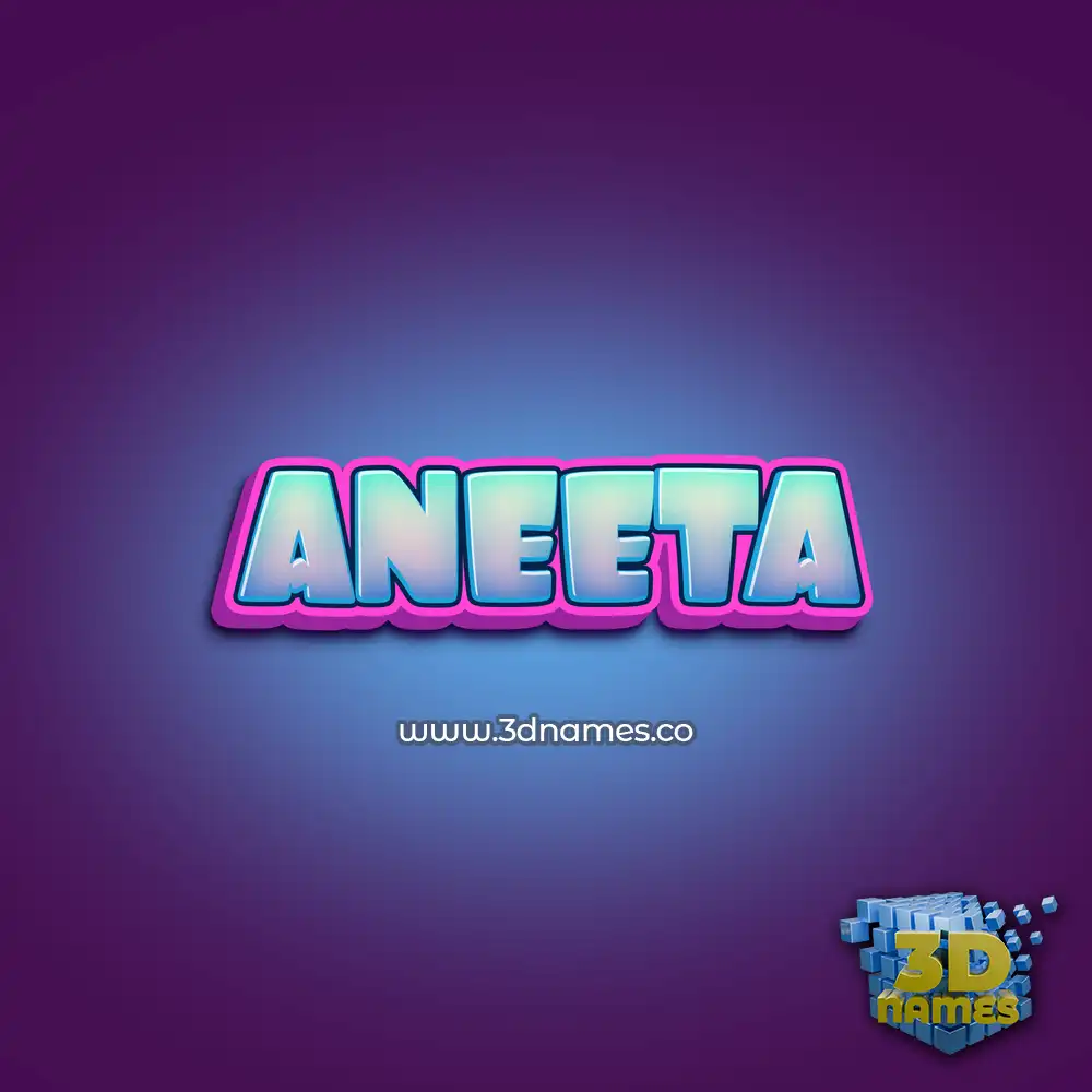 aneeta in Phat Purple style - 3D name wallpaper