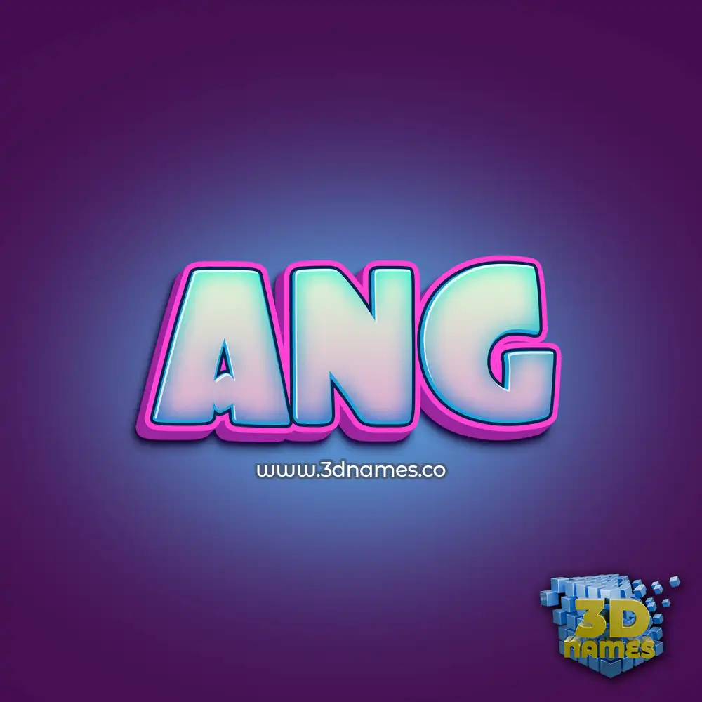 ang in Phat Purple style - 3D name wallpaper