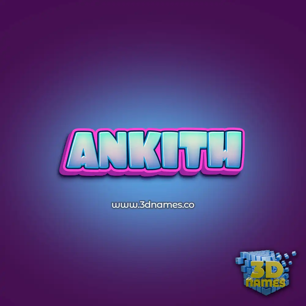 ankith in Phat Purple style - 3D name wallpaper