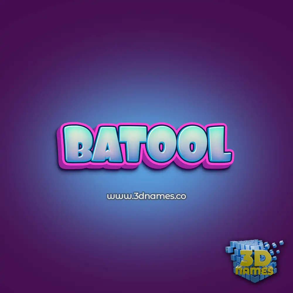 batool in Phat Purple style - 3D name wallpaper