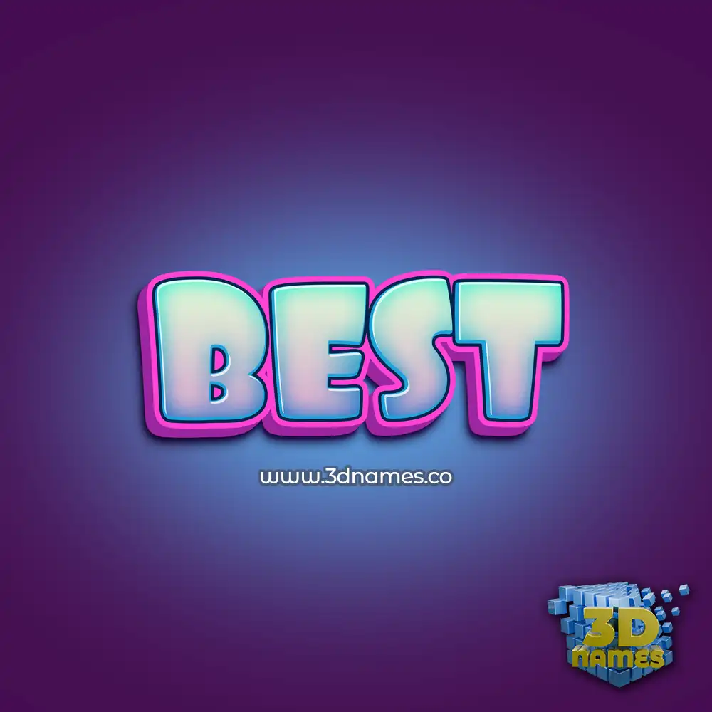best in Phat Purple style - 3D name wallpaper