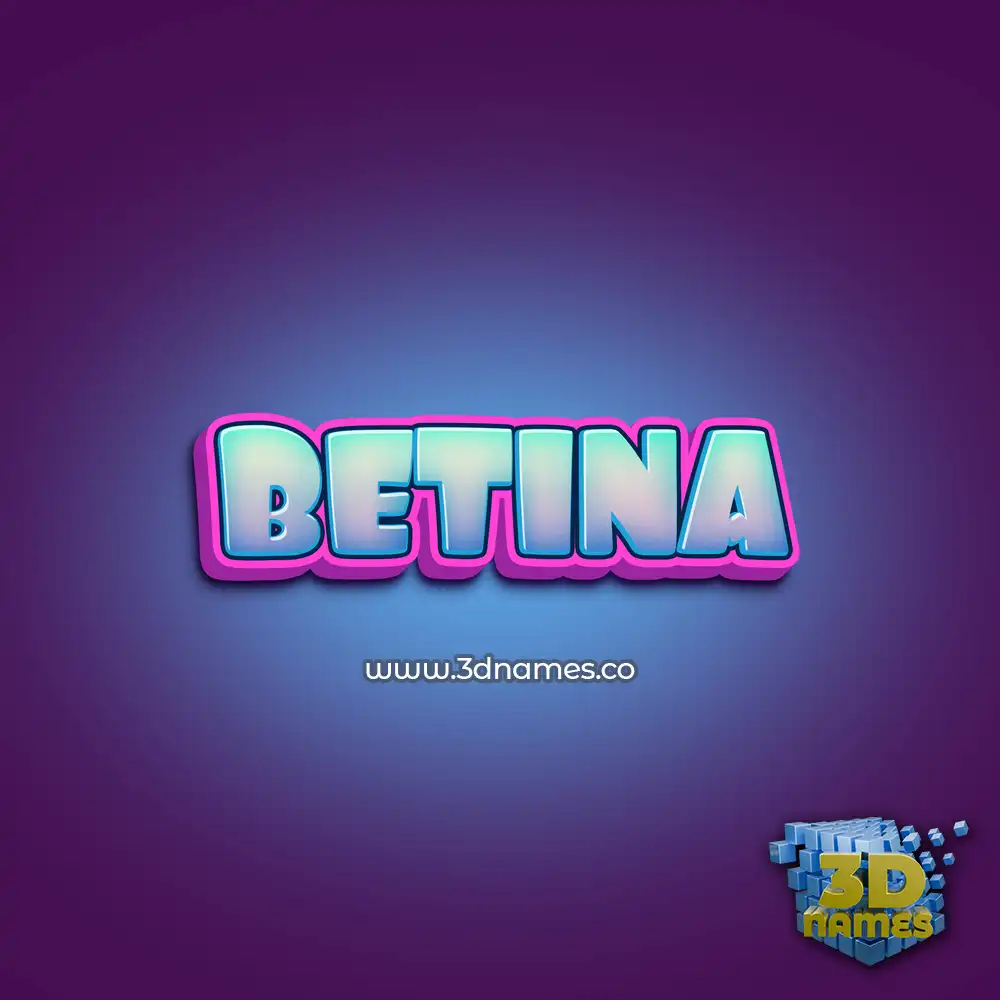 betina in Phat Purple style - 3D name wallpaper