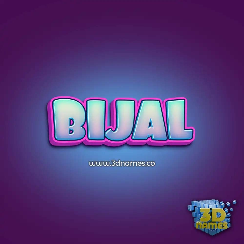 bijal in Phat Purple style - 3D name wallpaper