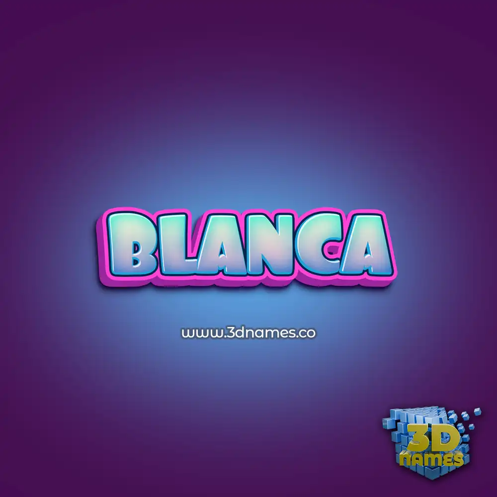blanca in Phat Purple style - 3D name wallpaper