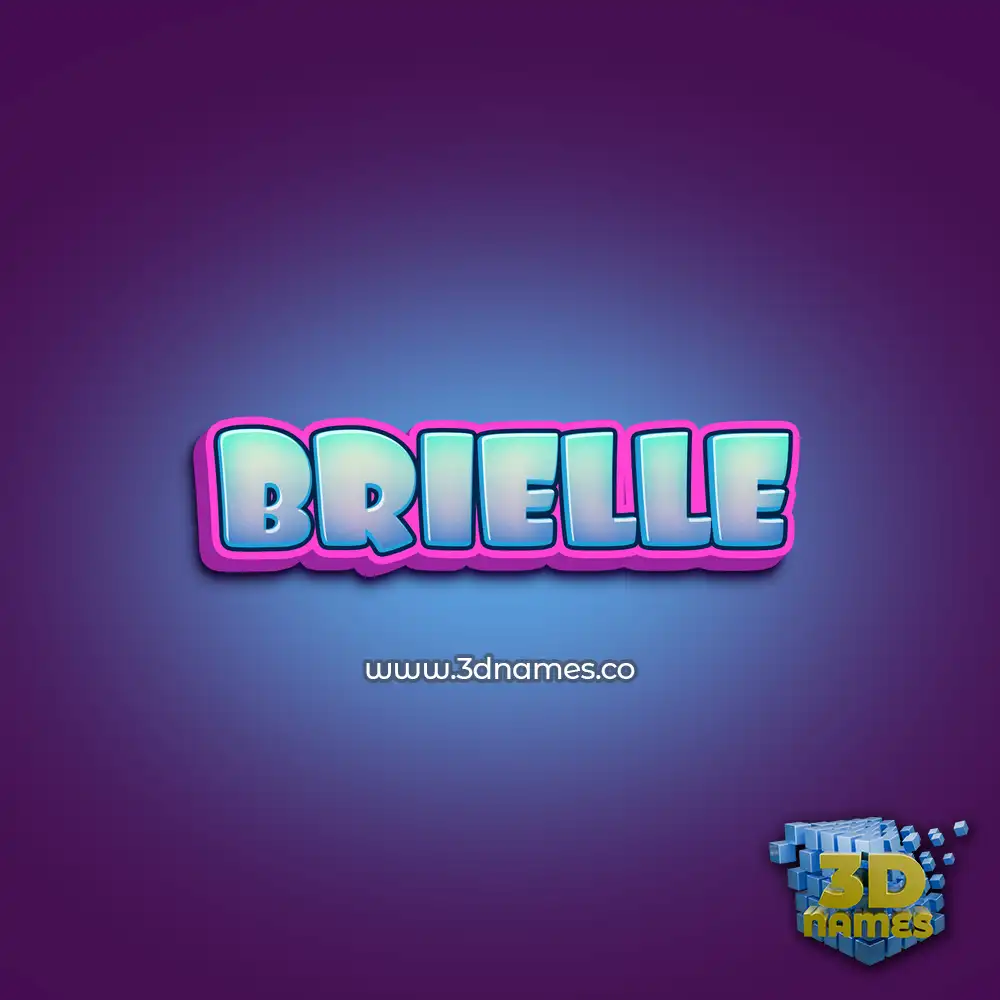 brielle in Phat Purple style - 3D name wallpaper