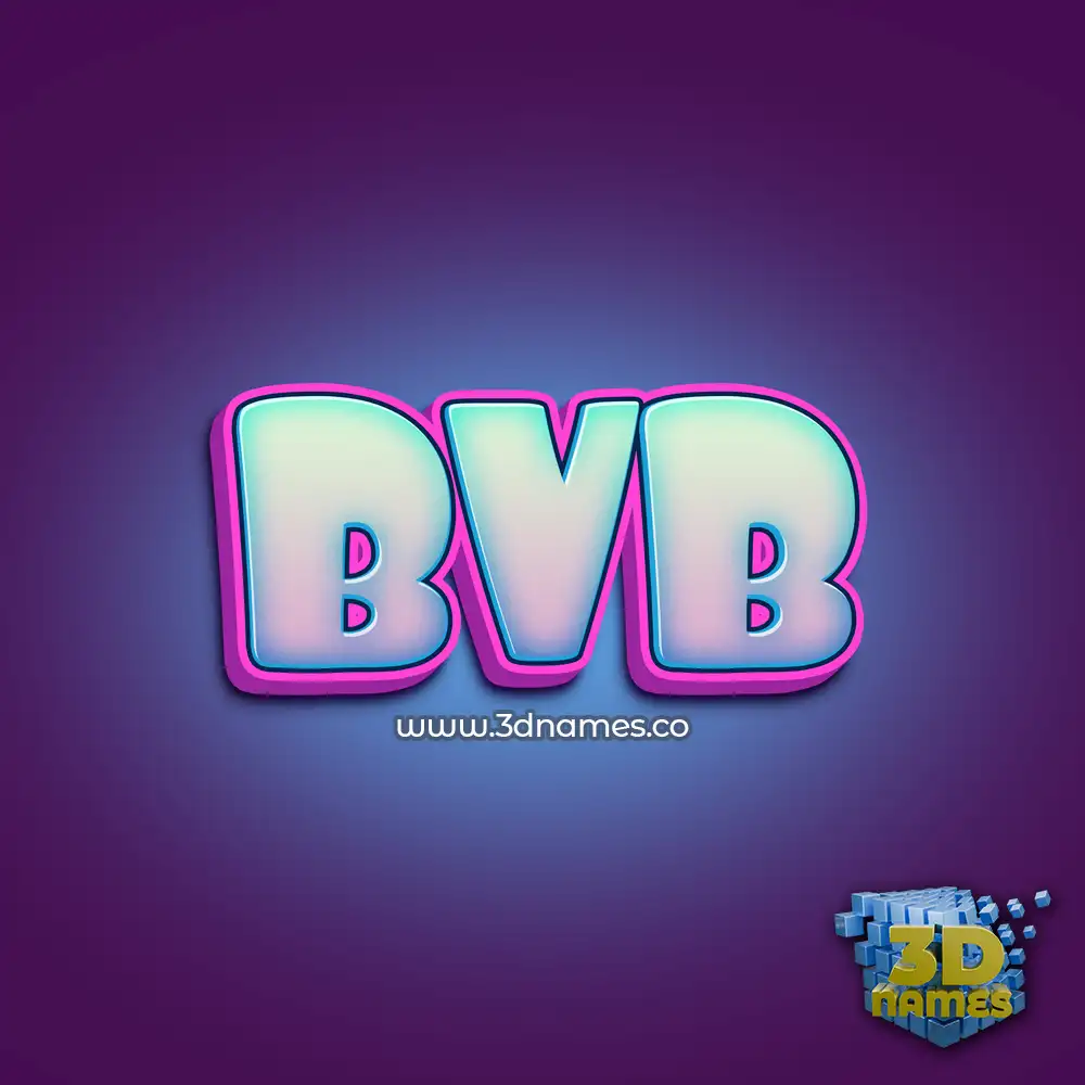 bvb in Phat Purple style - 3D name wallpaper