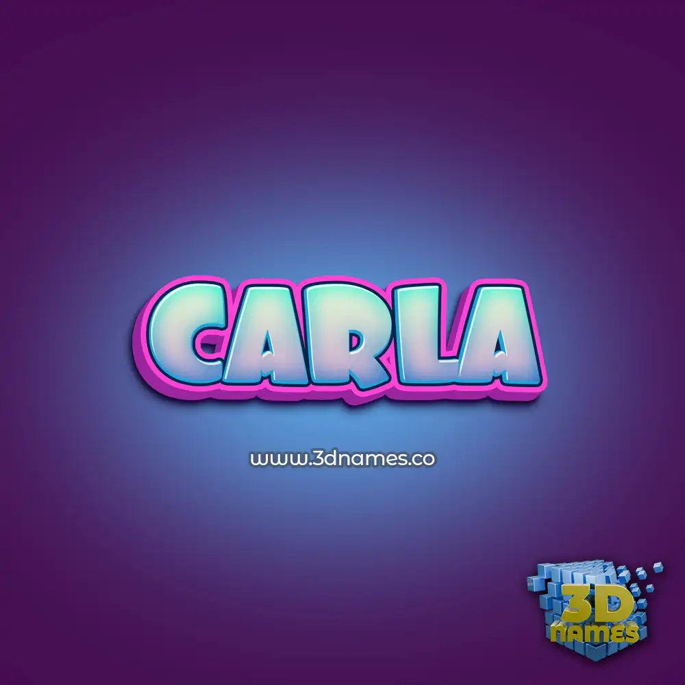 carla in Phat Purple style - 3D name wallpaper
