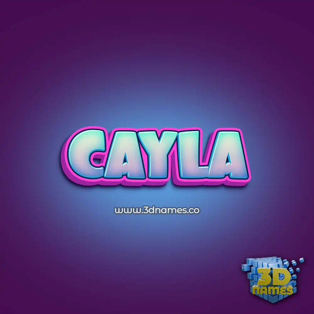 cayla in Phat Purple style - 3D name wallpaper