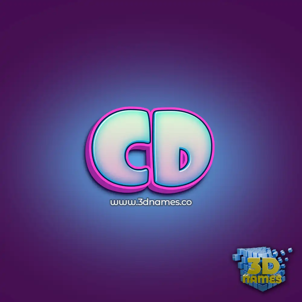 cd in Phat Purple style - 3D name wallpaper