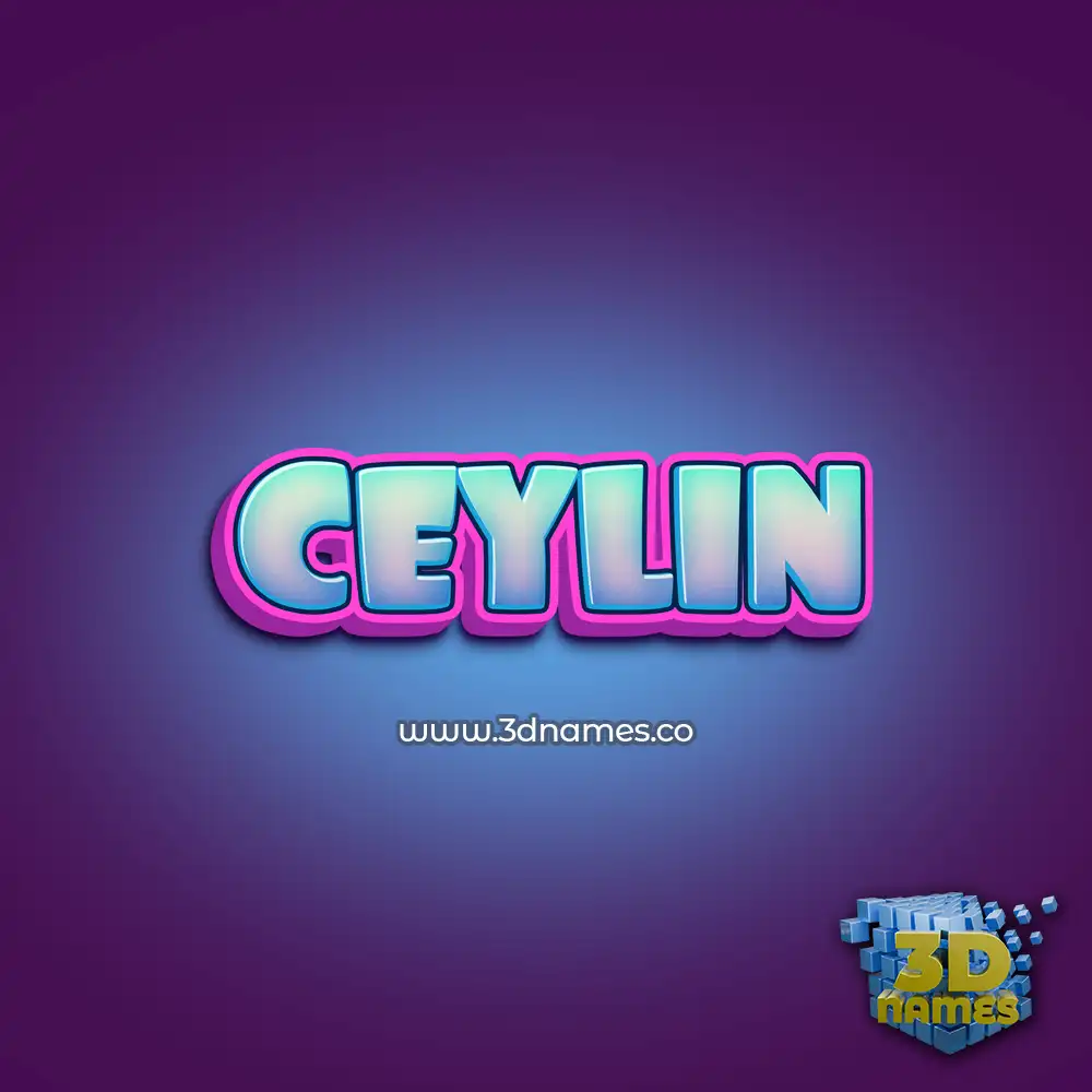 ceylin in Phat Purple style - 3D name wallpaper