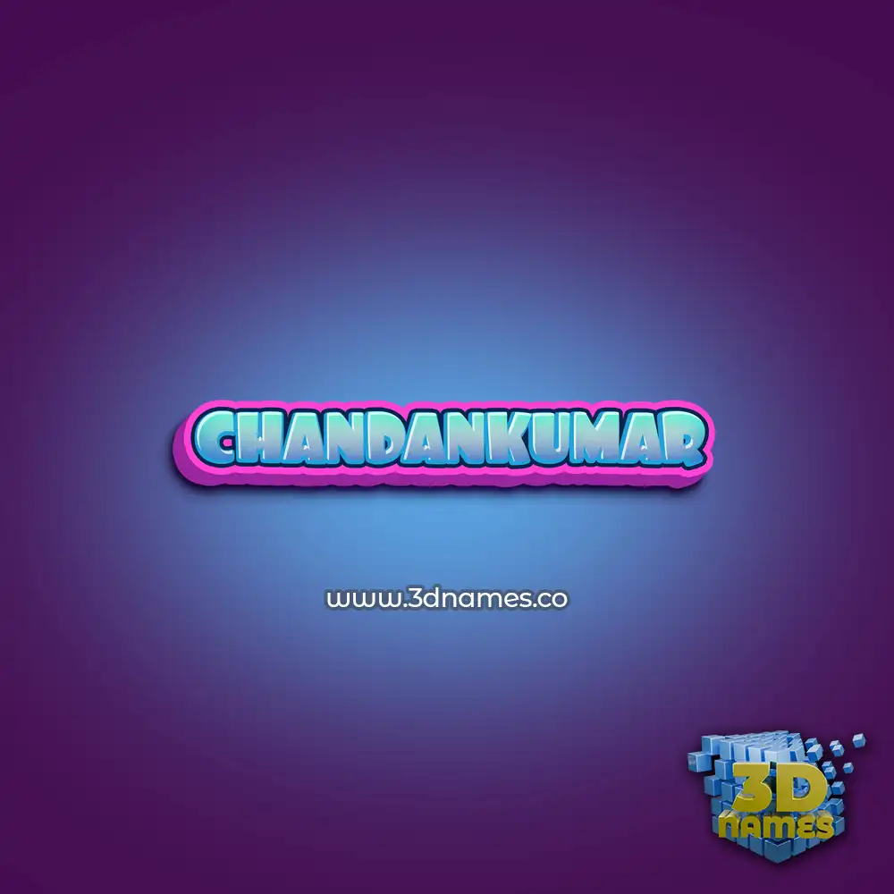 chandankumar in Phat Purple style - 3D name wallpaper