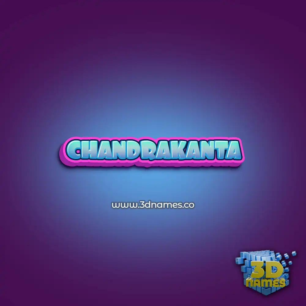 chandrakanta in Phat Purple style - 3D name wallpaper