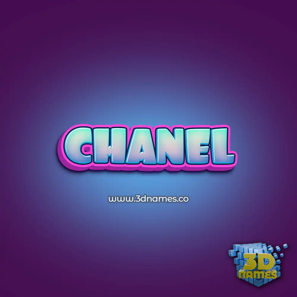 chanel in Phat Purple style - 3D name wallpaper