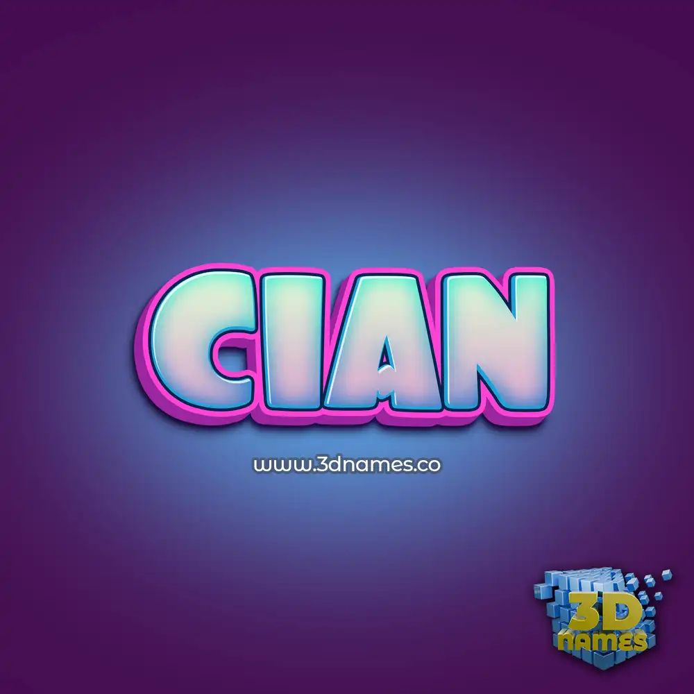 cian in Phat Purple style - 3D name wallpaper