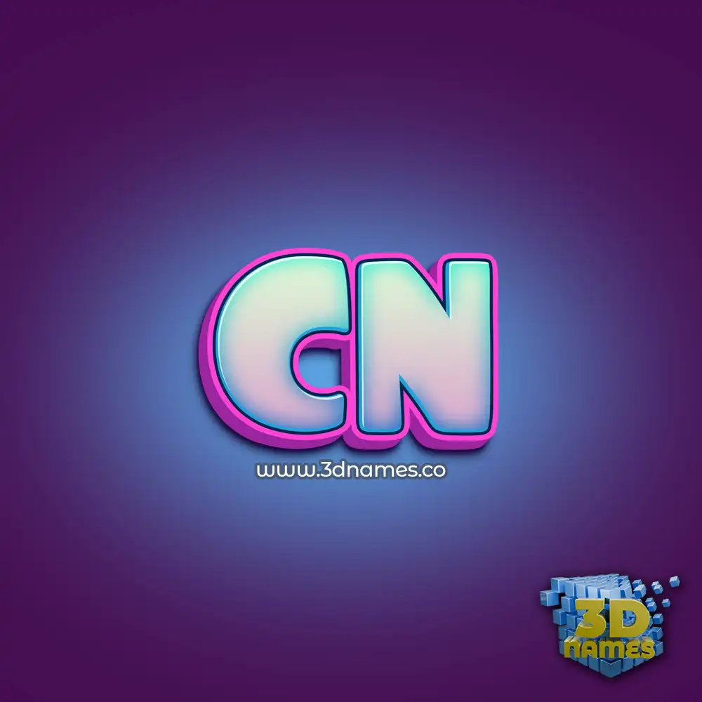 cn in Phat Purple style - 3D name wallpaper