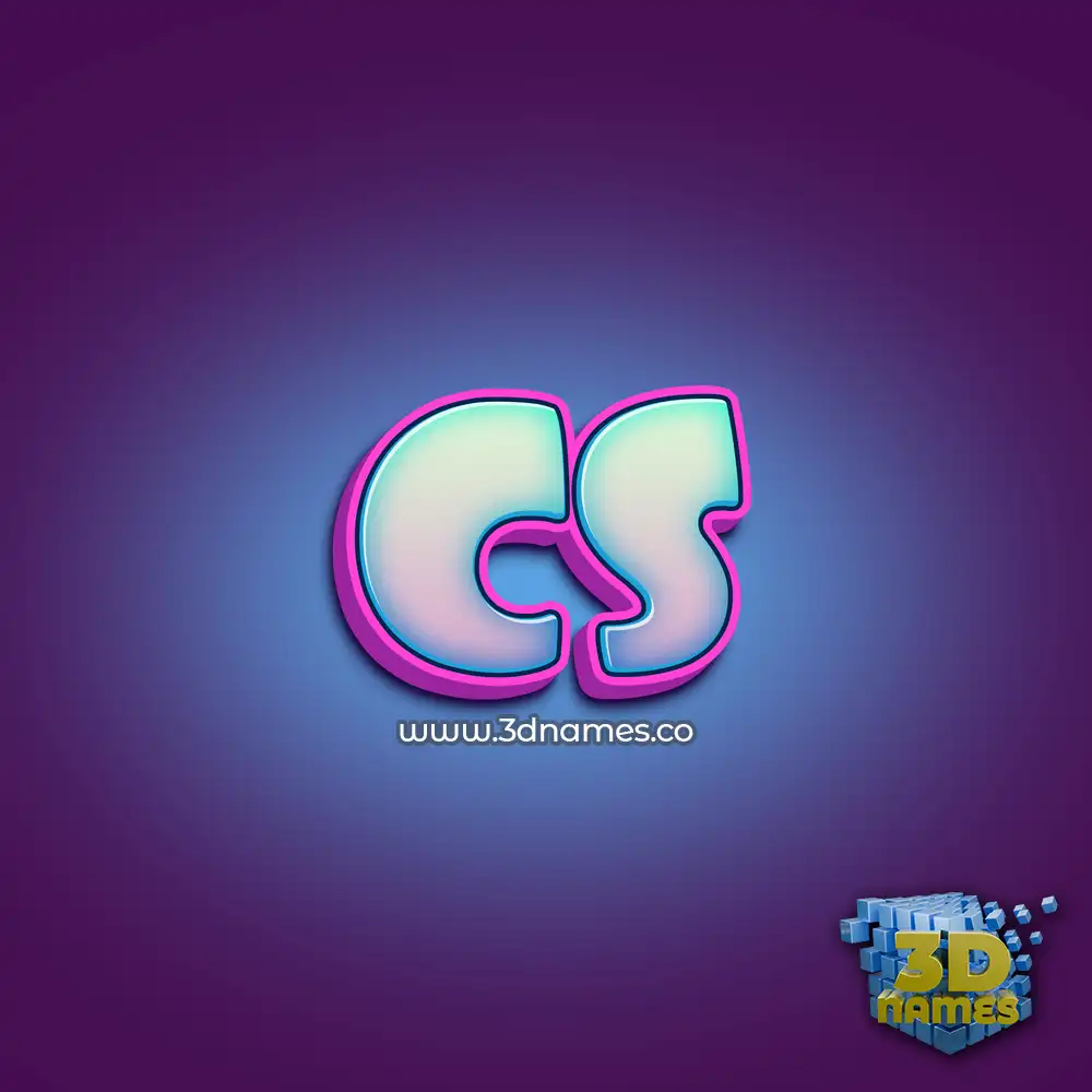 cs in Phat Purple style - 3D name wallpaper