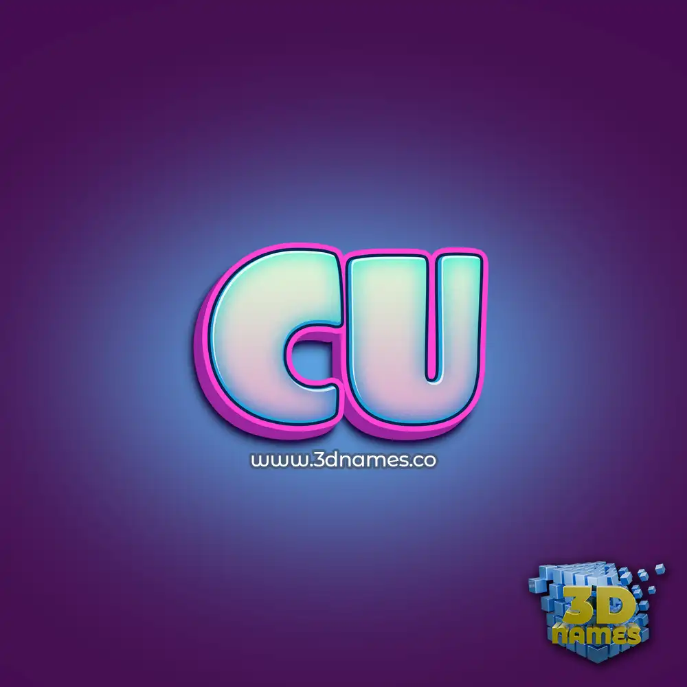 cu in Phat Purple style - 3D name wallpaper