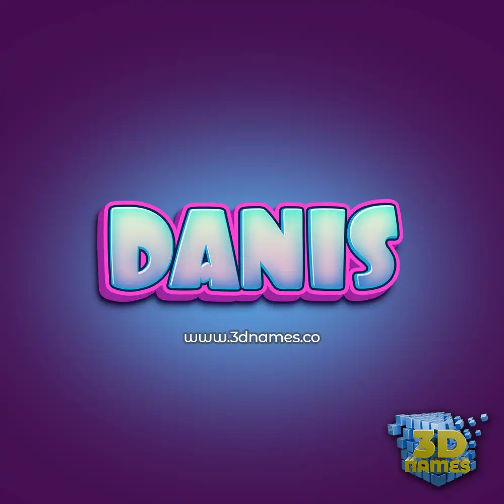 danis in Phat Purple style - 3D name wallpaper