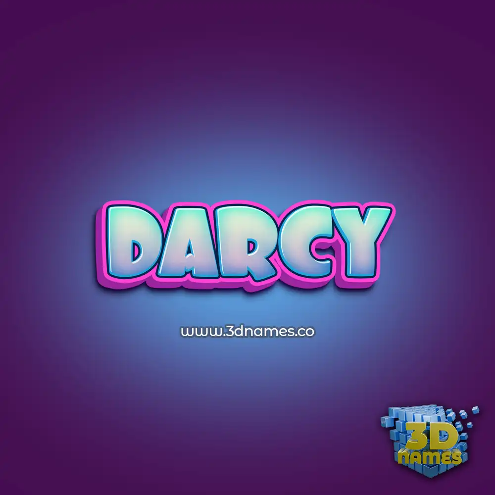 darcy in Phat Purple style - 3D name wallpaper