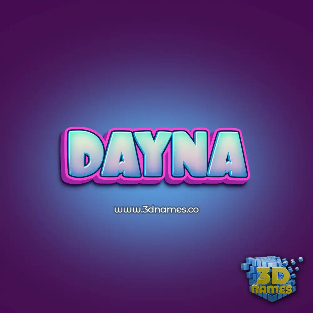 dayna in Phat Purple style - 3D name wallpaper