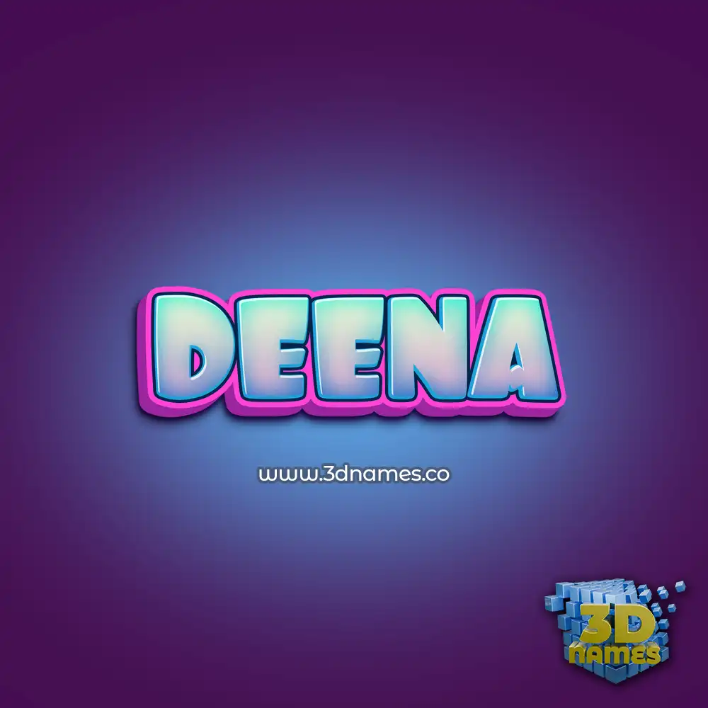 deena in Phat Purple style - 3D name wallpaper