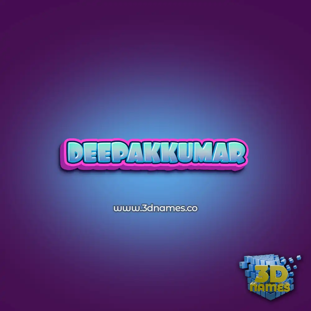 deepakkumar in Phat Purple style - 3D name wallpaper