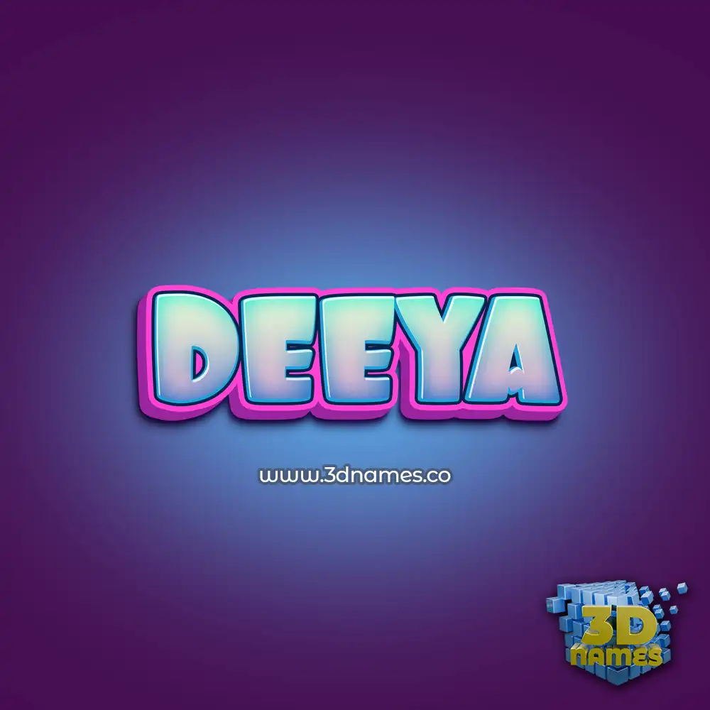 deeya in Phat Purple style - 3D name wallpaper