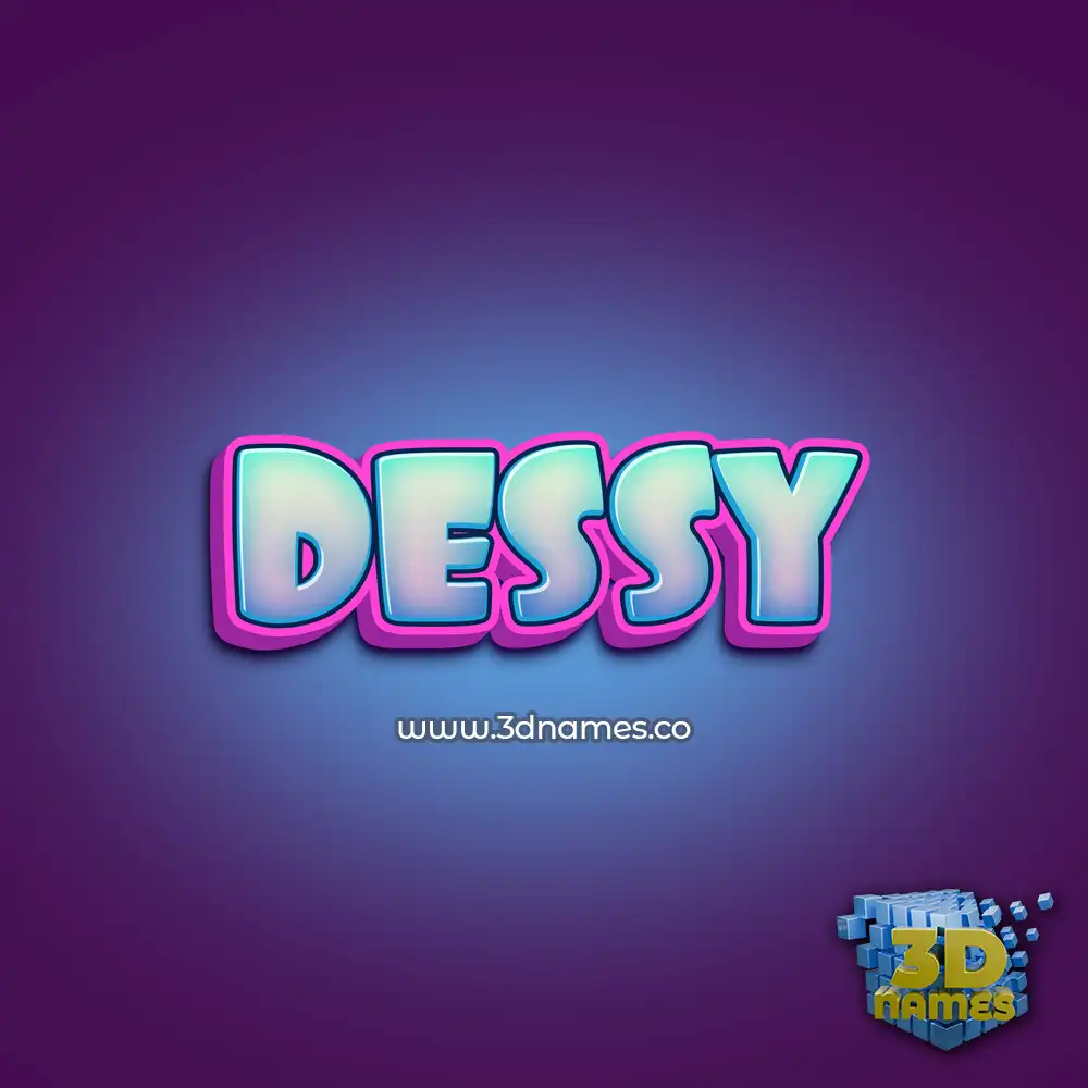 dessy in Phat Purple style - 3D name wallpaper