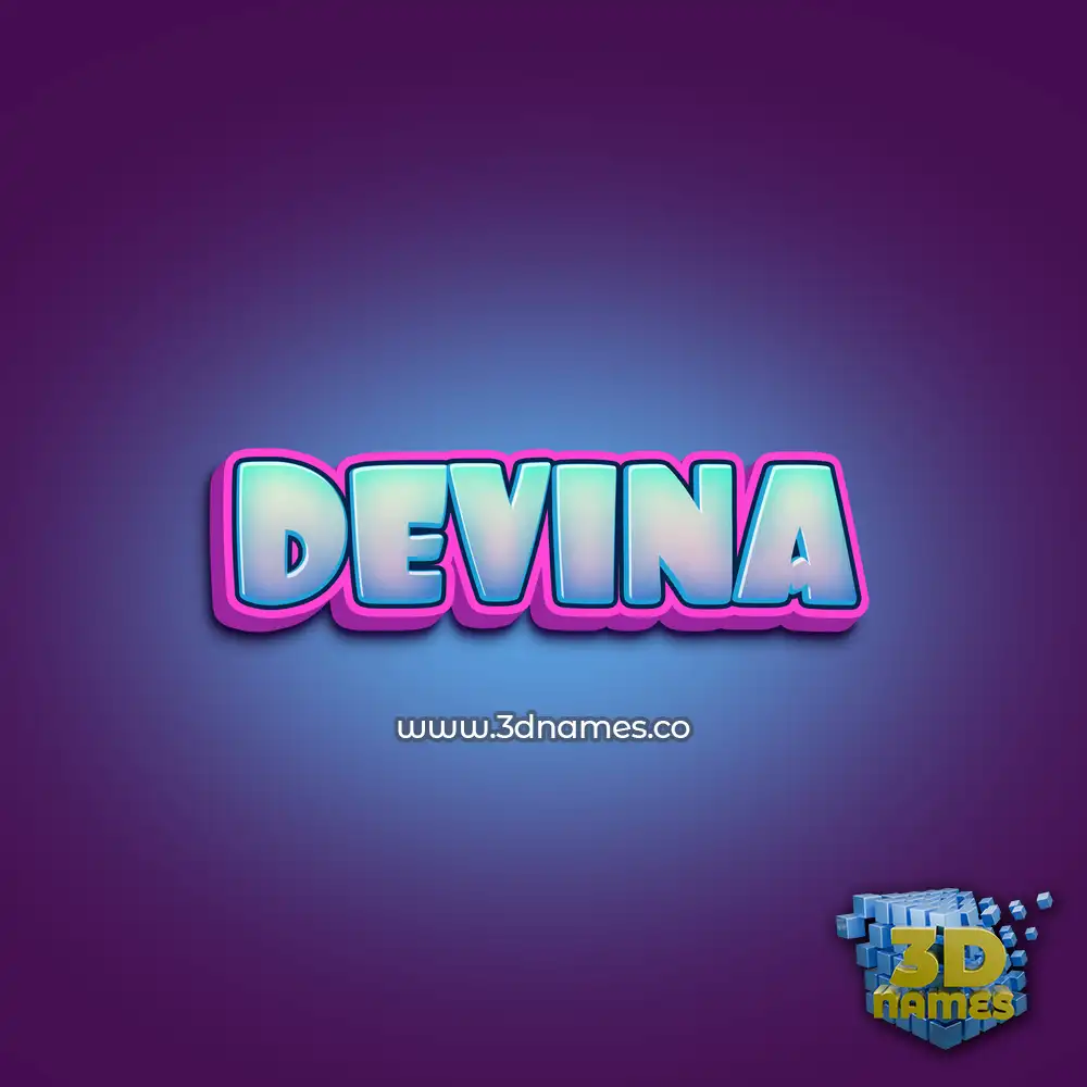 devina in Phat Purple style - 3D name wallpaper