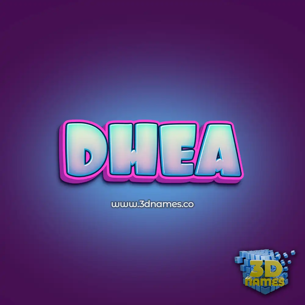 dhea in Phat Purple style - 3D name wallpaper