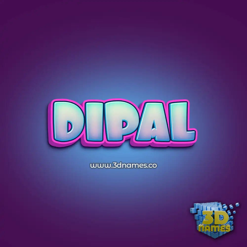 dipal in Phat Purple style - 3D name wallpaper