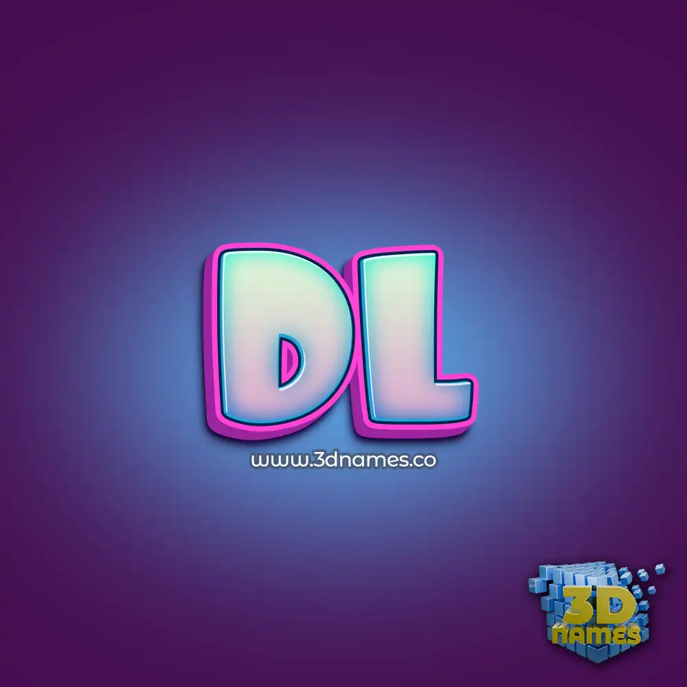 dl in Phat Purple style - 3D name wallpaper