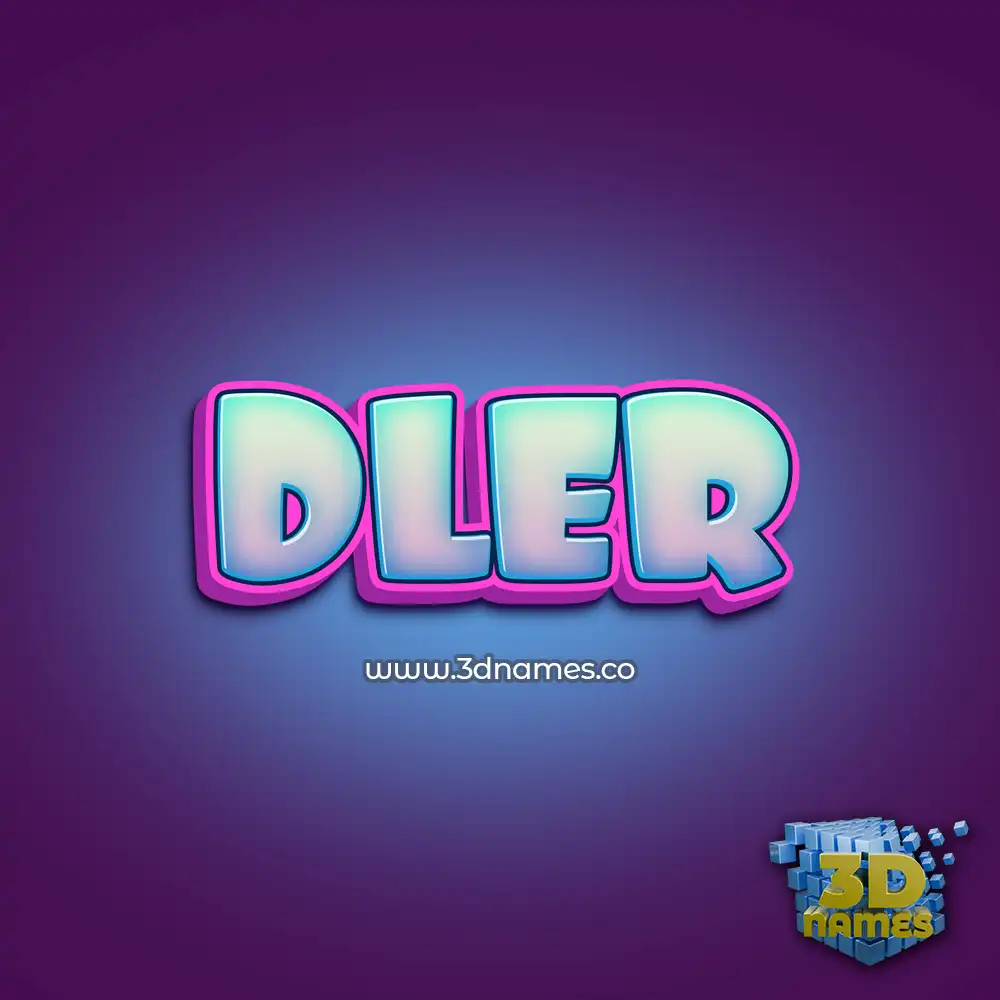 dler in Phat Purple style - 3D name wallpaper