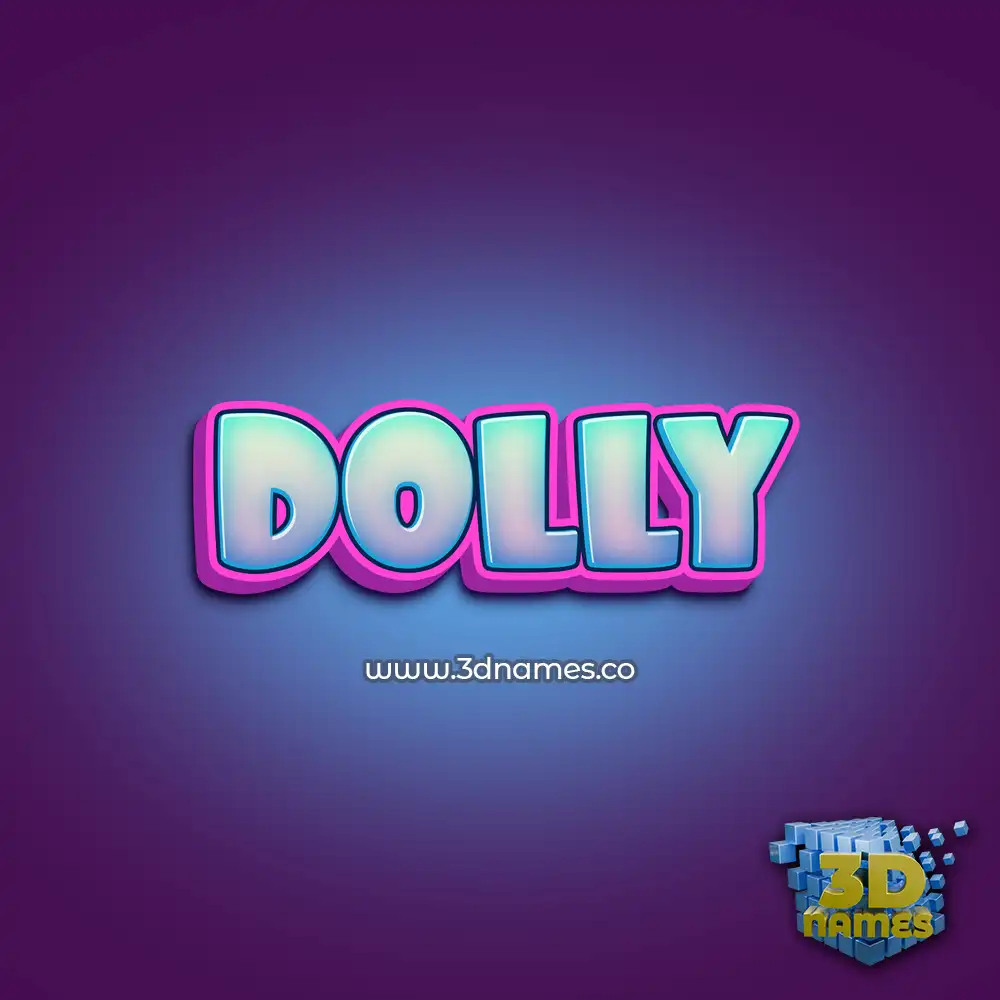 dolly in Phat Purple style - 3D name wallpaper