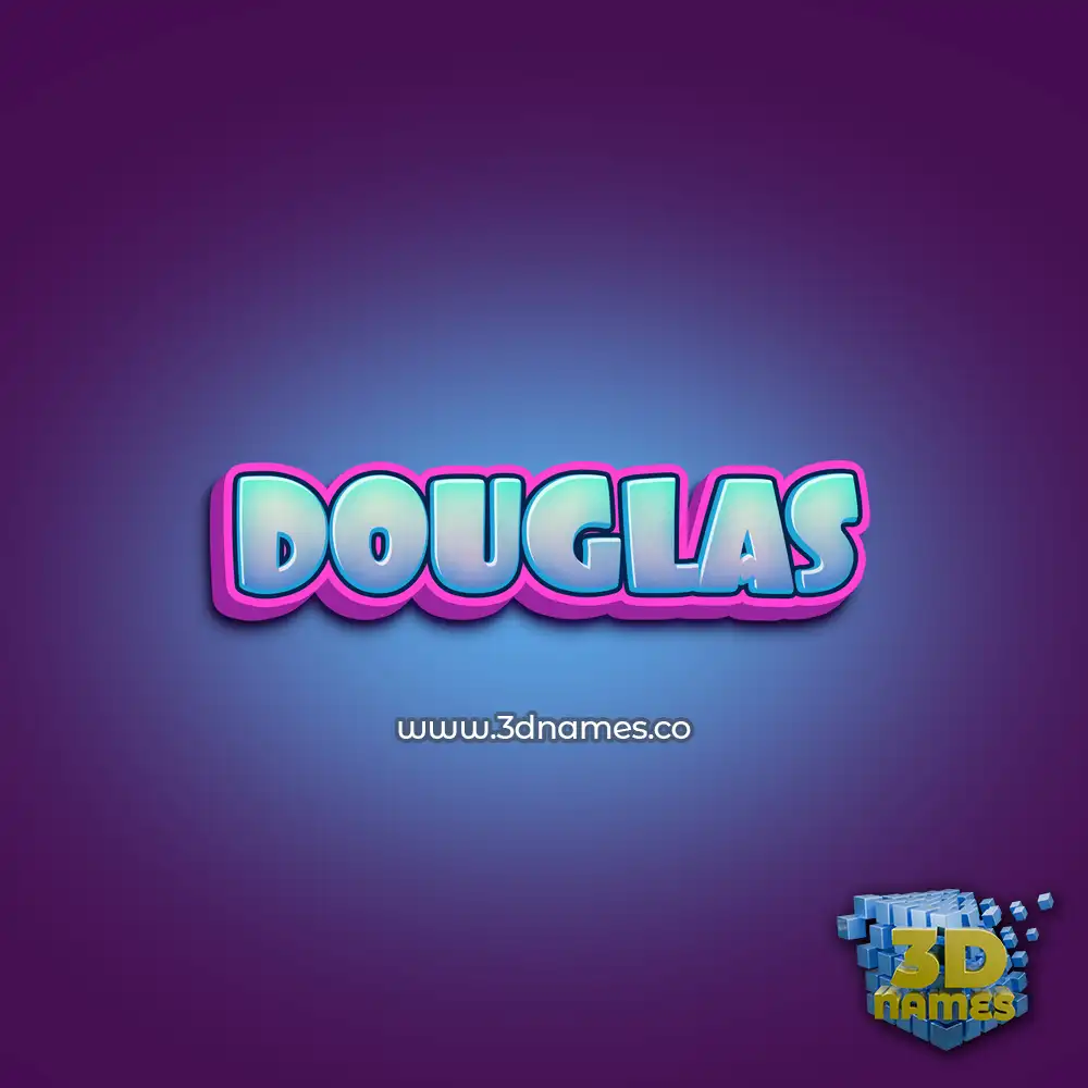 douglas in Phat Purple style - 3D name wallpaper