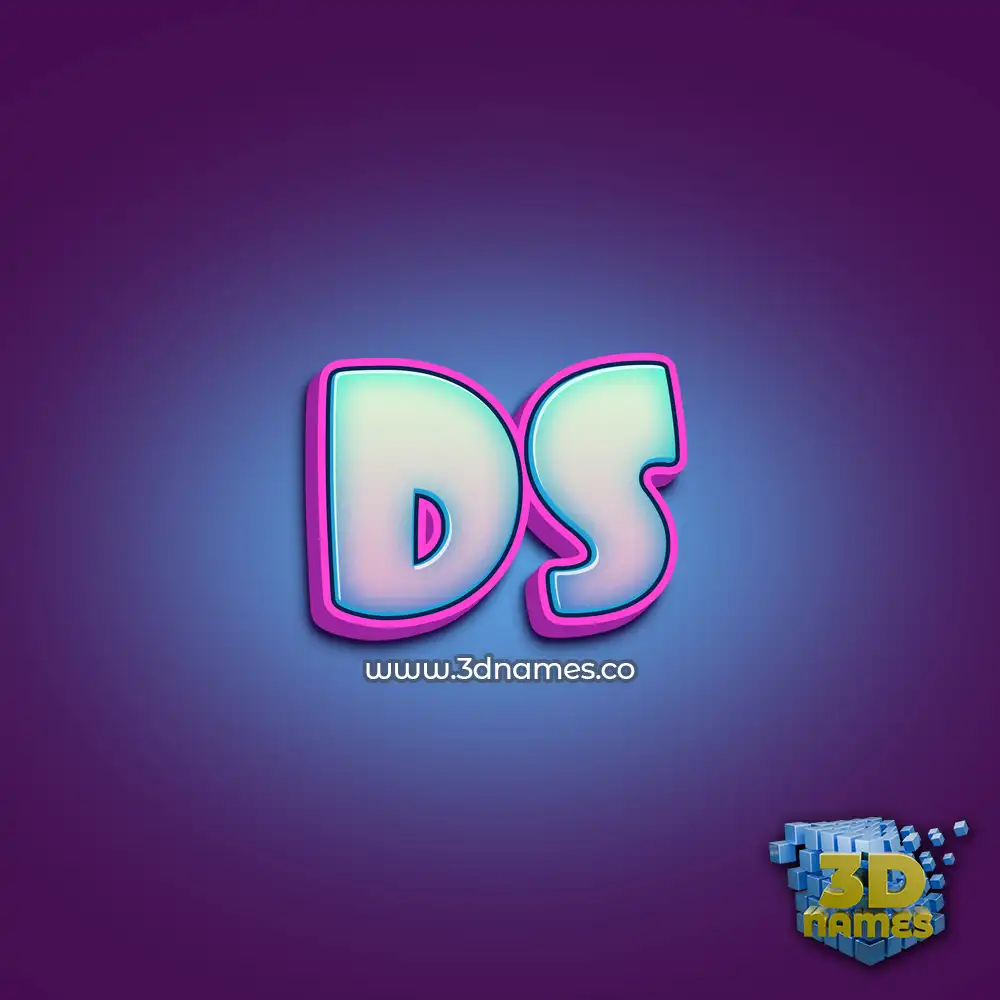 ds in Phat Purple style - 3D name wallpaper