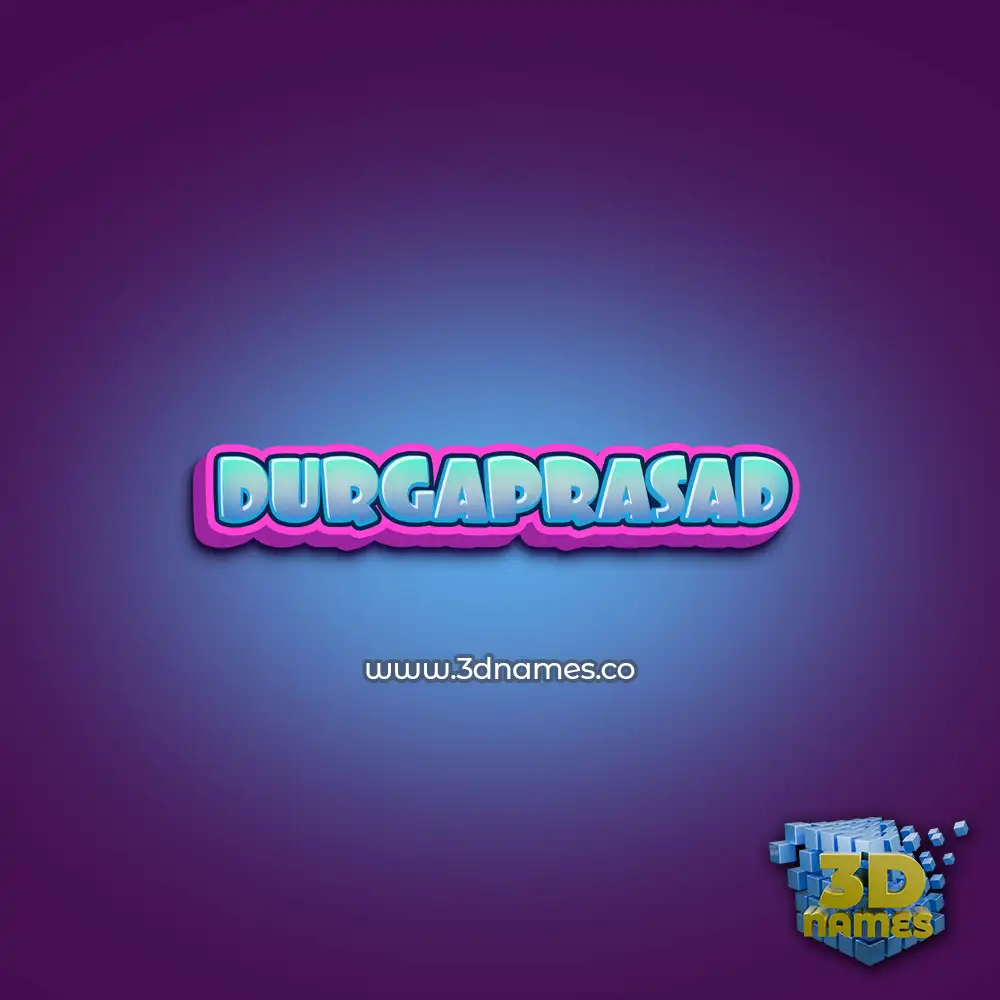 durgaprasad in Phat Purple style - 3D name wallpaper