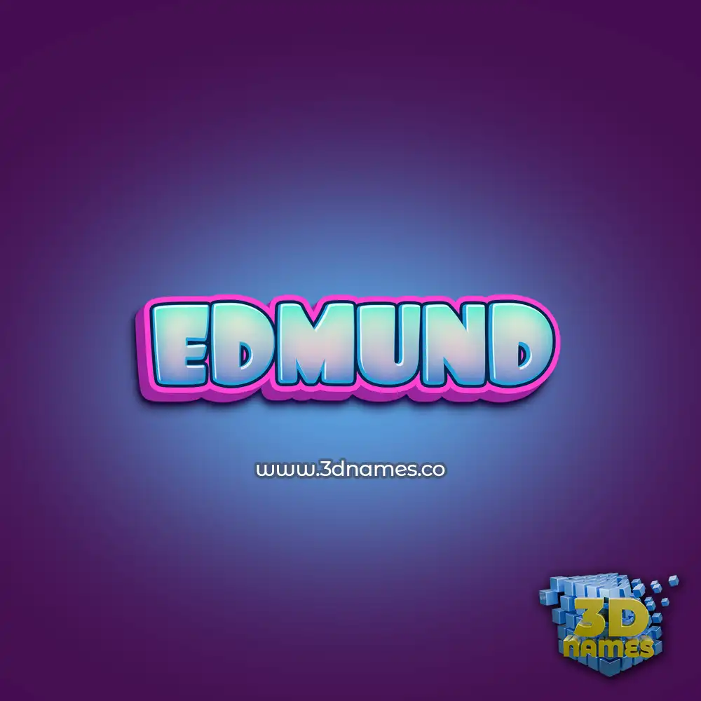 edmund in Phat Purple style - 3D name wallpaper