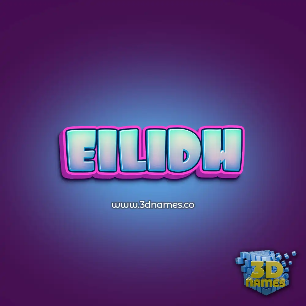 eilidh in Phat Purple style - 3D name wallpaper