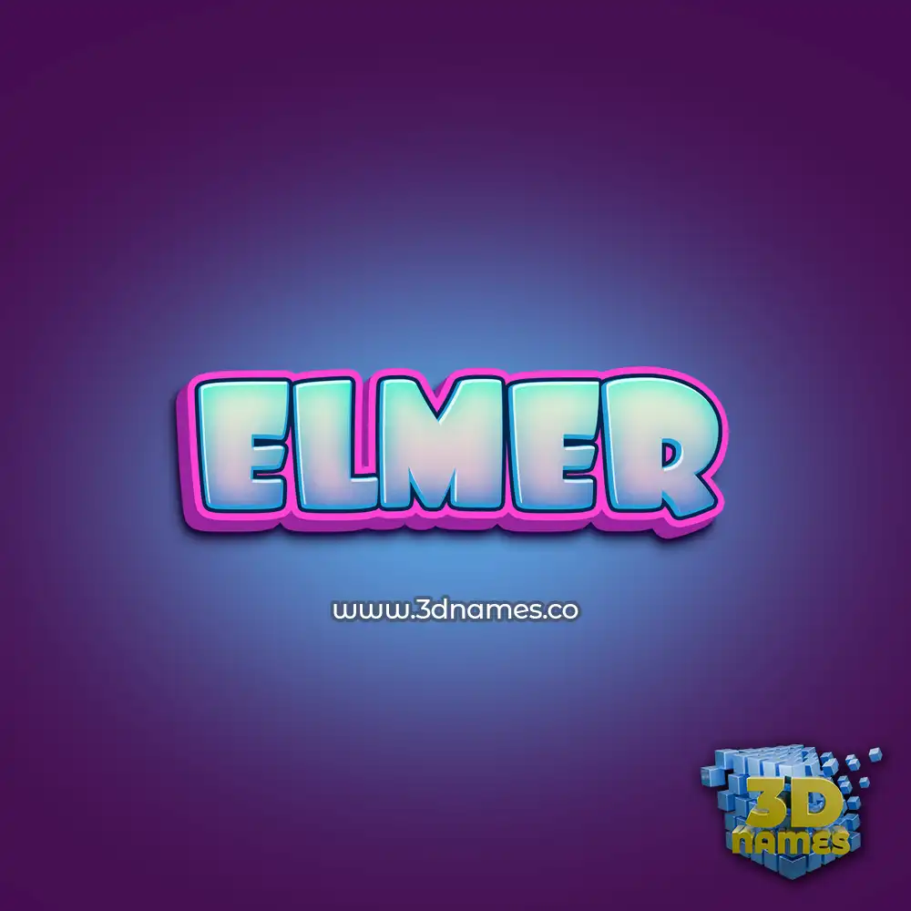 elmer in Phat Purple style - 3D name wallpaper