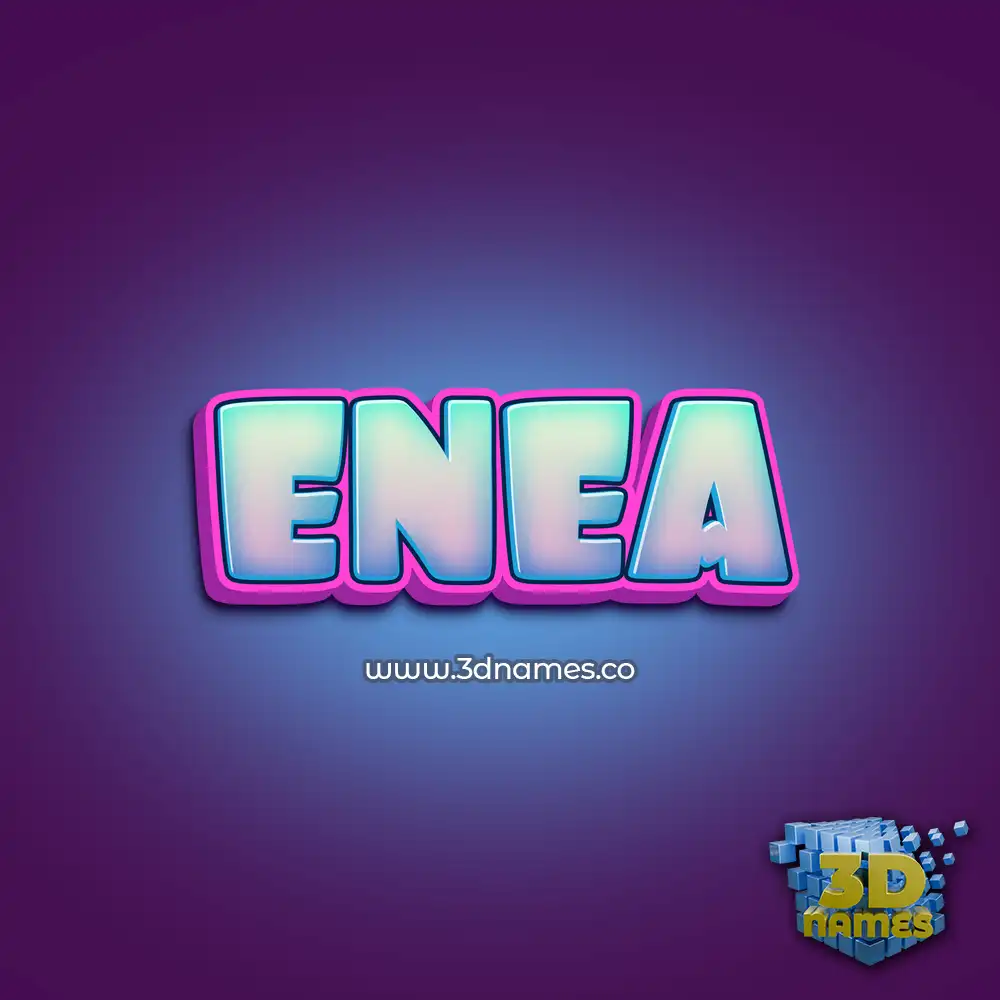 enea in Phat Purple style - 3D name wallpaper