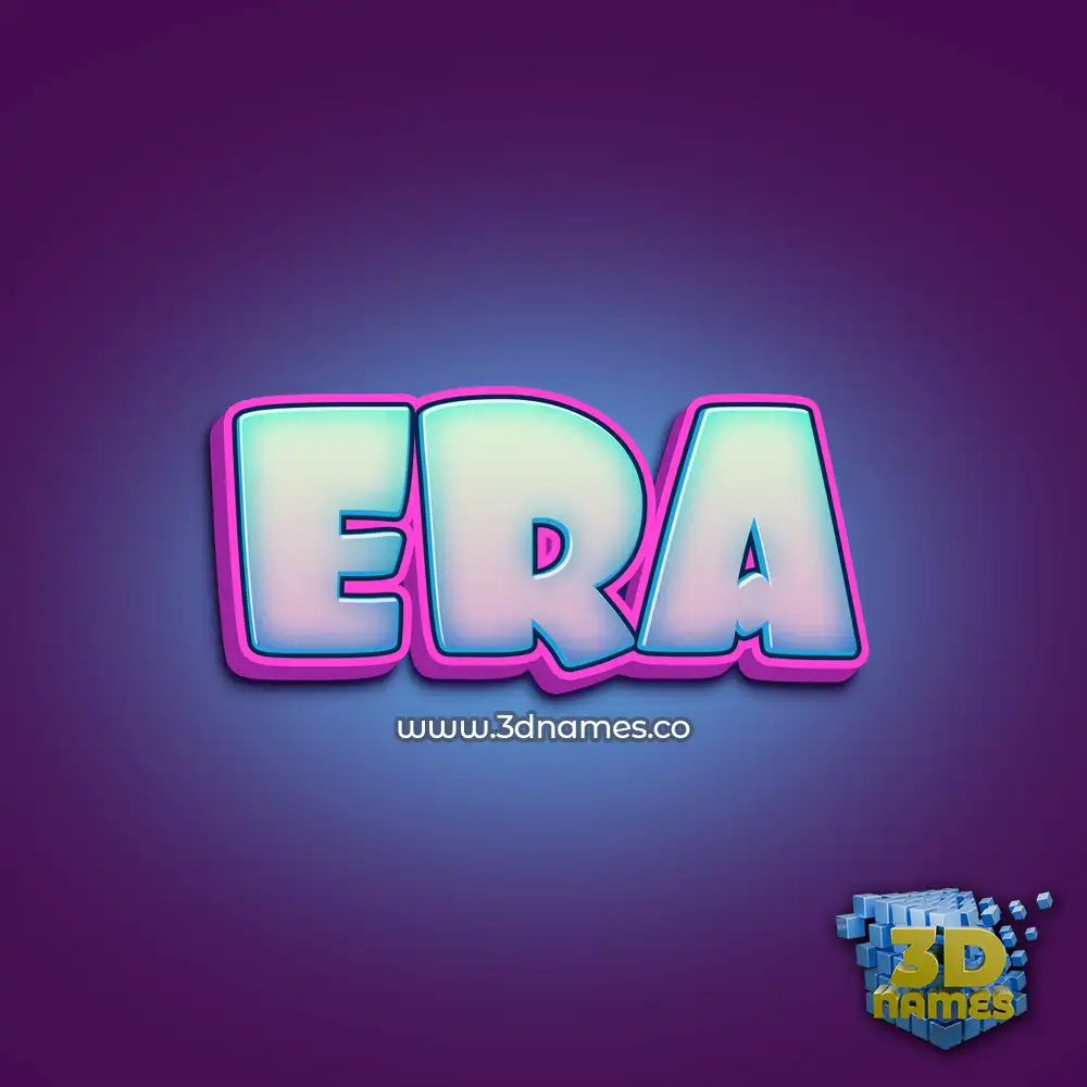 era in Phat Purple style - 3D name wallpaper