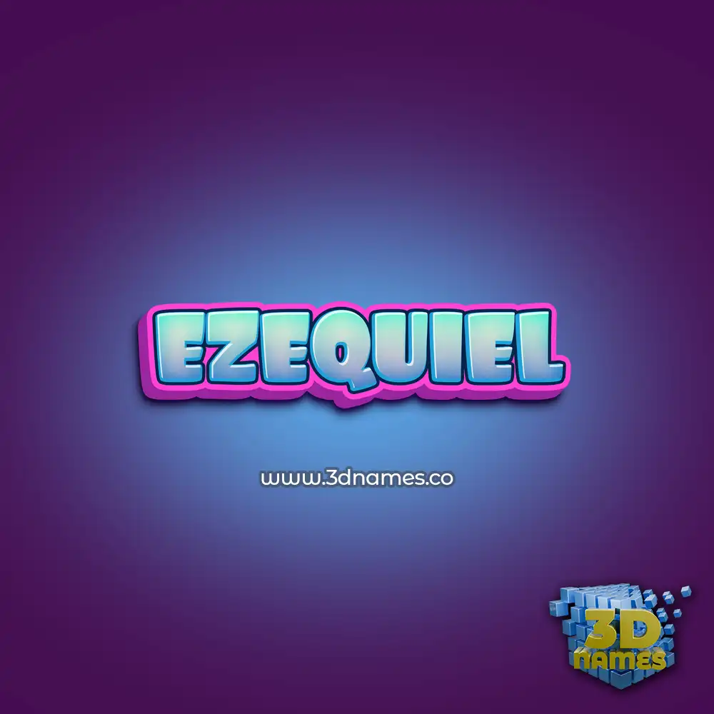 ezequiel in Phat Purple style - 3D name wallpaper