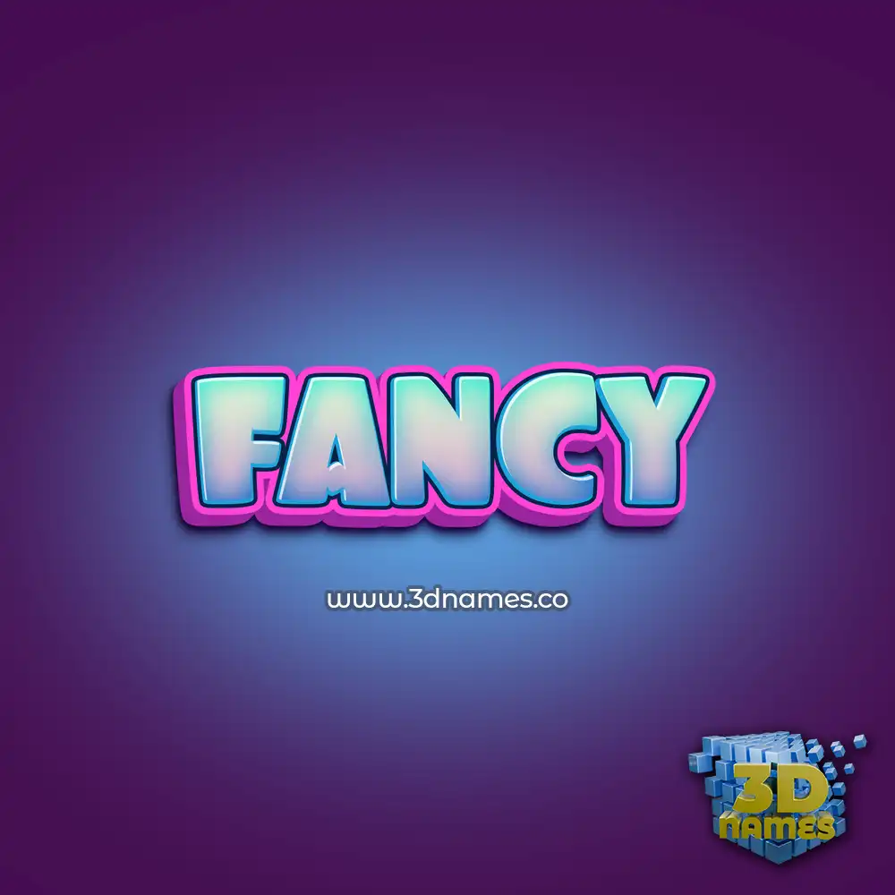 fancy in Phat Purple style - 3D name wallpaper
