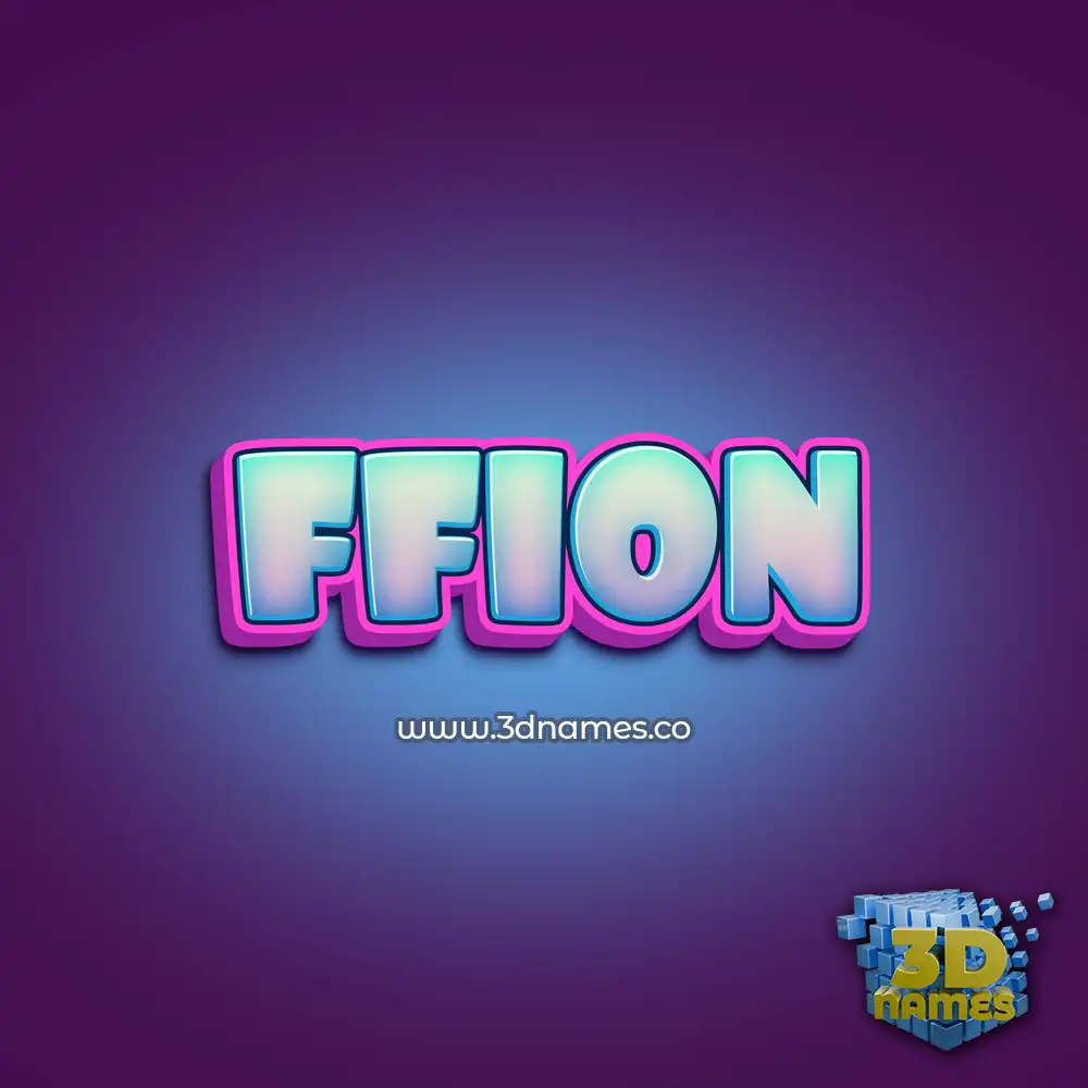 ffion in Phat Purple style - 3D name wallpaper