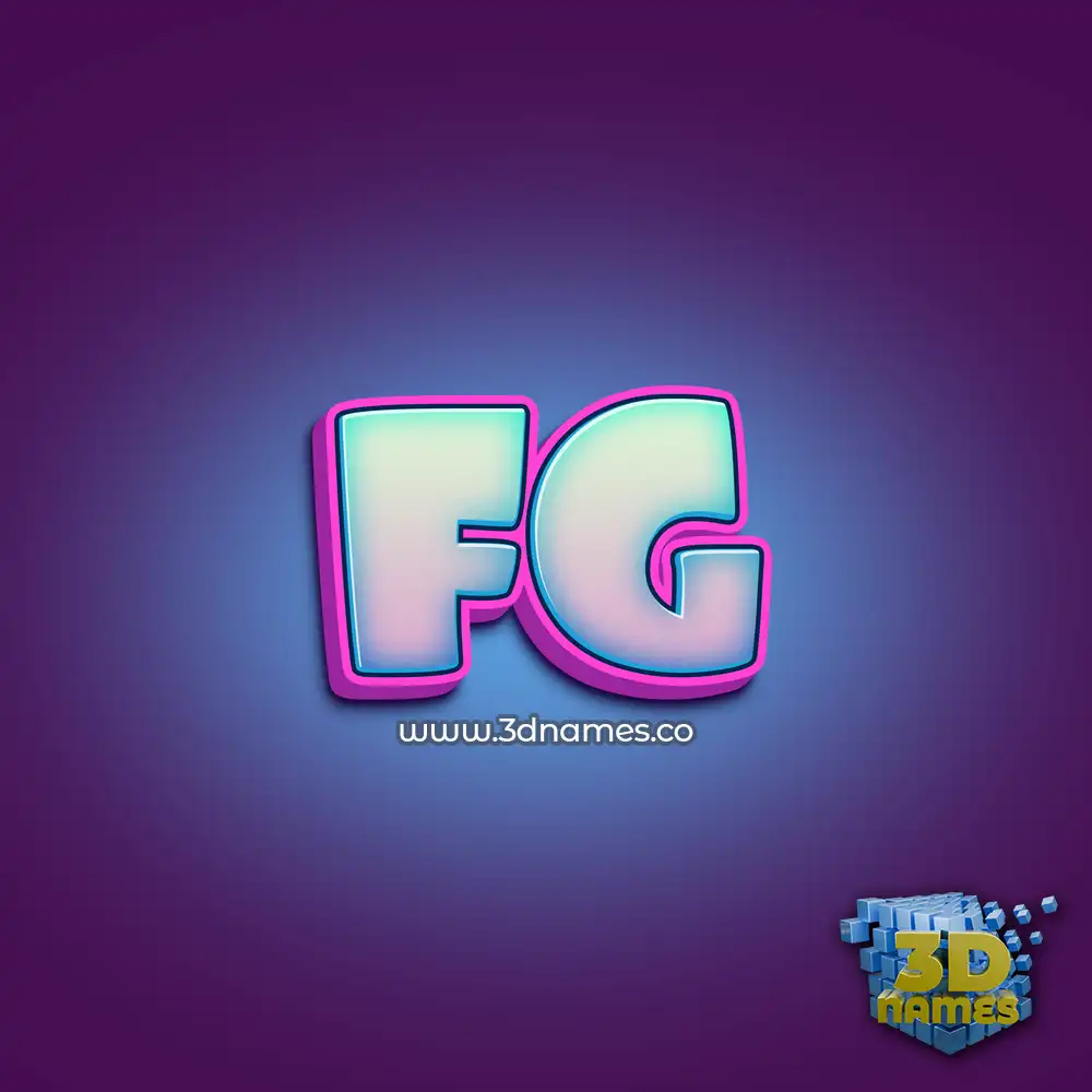 fg in Phat Purple style - 3D name wallpaper