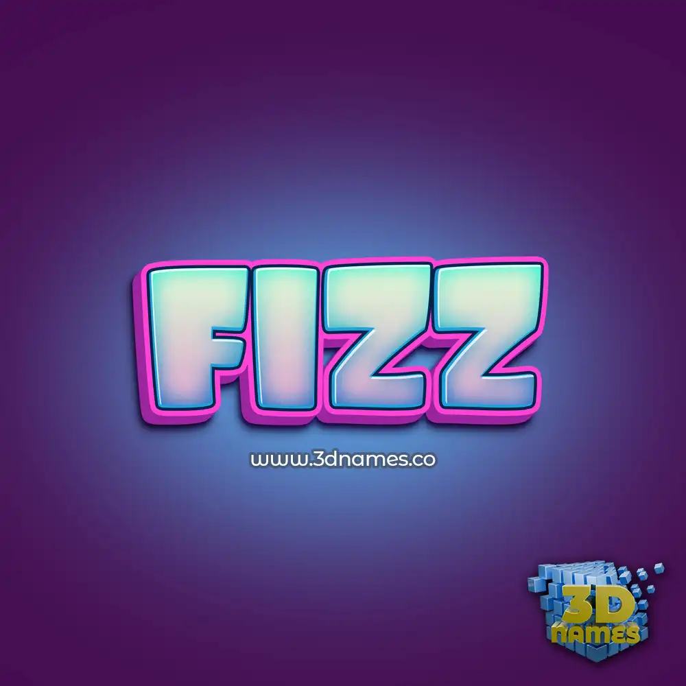 fizz in Phat Purple style - 3D name wallpaper
