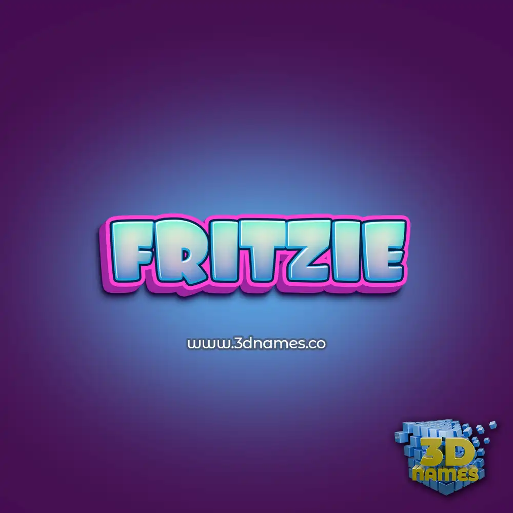 fritzie in Phat Purple style - 3D name wallpaper
